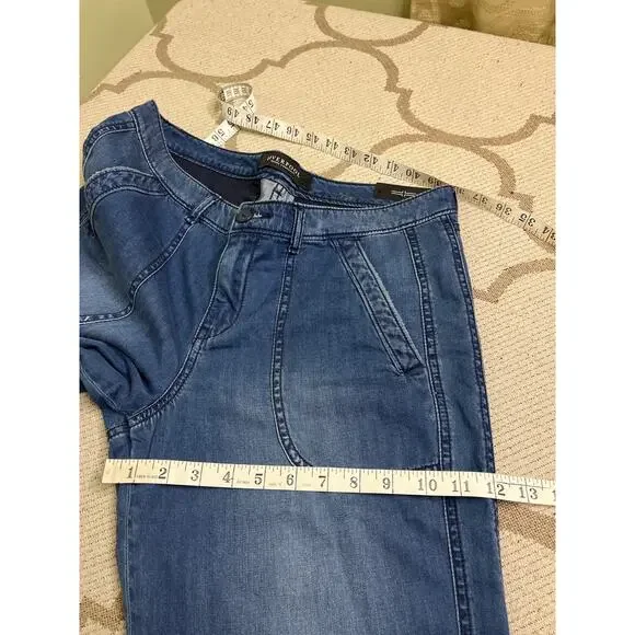 Liverpool cole trouser belfast wash denim The Crop Blue Jeans, size: 6/ 28 - Picture 6 of 10